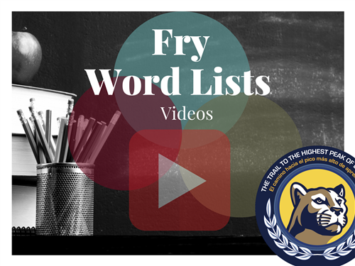 Fry Word Lists